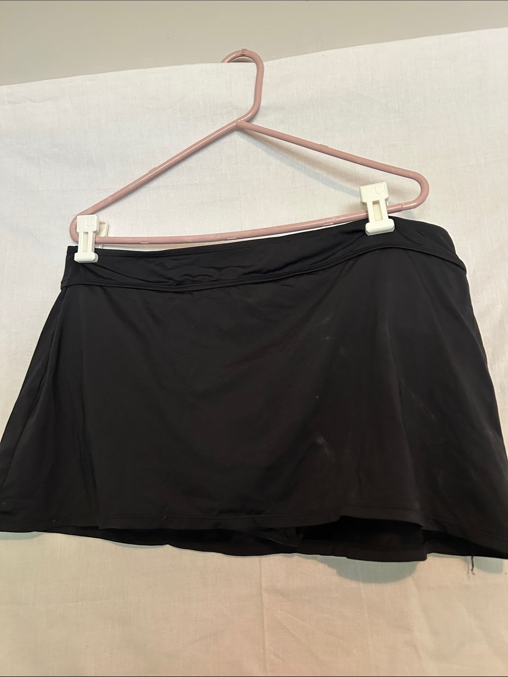 Liz Claiborne Black Swim Skirt with Subtle A-Line